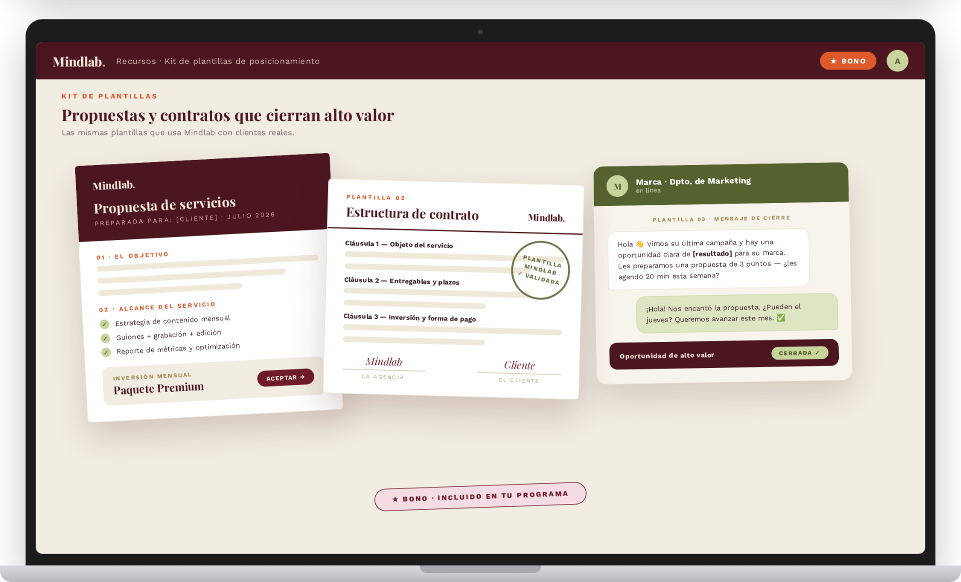 Kit de plantillas de posicionamiento